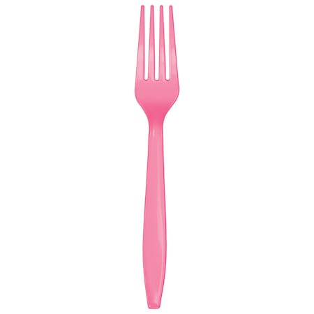 Touch Of Color Candy Pink Plastic Forks, 7", 288PK 011347